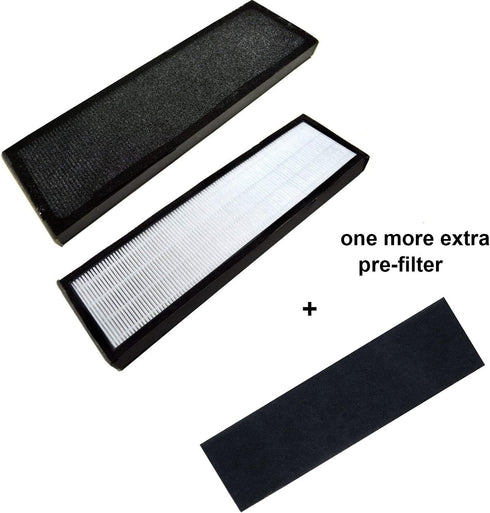 BBT BAMBOOST Filter B Replacement Fit for Germguardian Air Purifier FLT4825 Filter-b Models AC4825 AC4300 AC4800 AC4900,AP2200CA,BXAP148(1pcs HEPA True Filters and 2 Pieces Carbon Filters)
