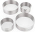 Bakerpan Round Stainless Steel Cookie Cutter Set, Circle Biscuit Cutters (2 Inch & 3 Inch)