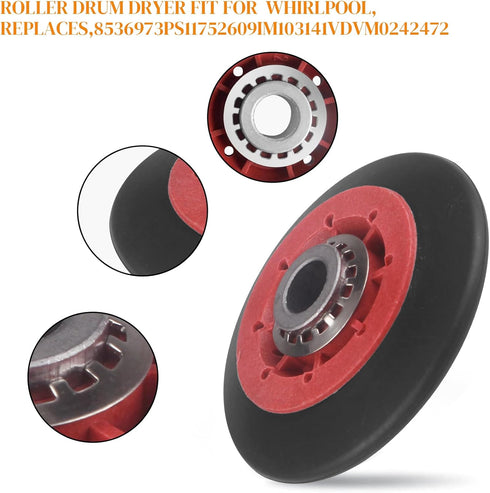 Compatible Dryer Repair Kit for Maytag and Whirlpool Dryers, MEDX550XW0, WED70HEBW0, MGD5801TW0, WED8500DW2