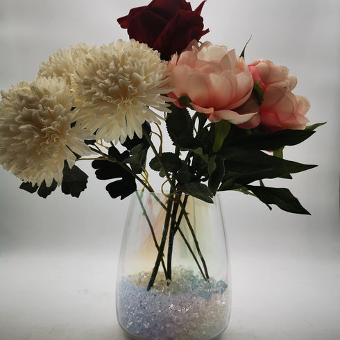 Fake Crushed Ice Cubes, 150 pcs 16*22 mm Artificial Acrylic Crystal Rocks for Vase Fillers and Wedding Decoration