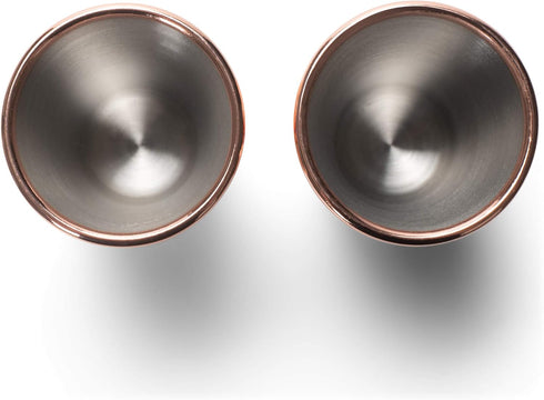 Copper-Tone Cork Pops Arctic Chill Freezer Gel Shot Glass Set of 2, 2 Ounce