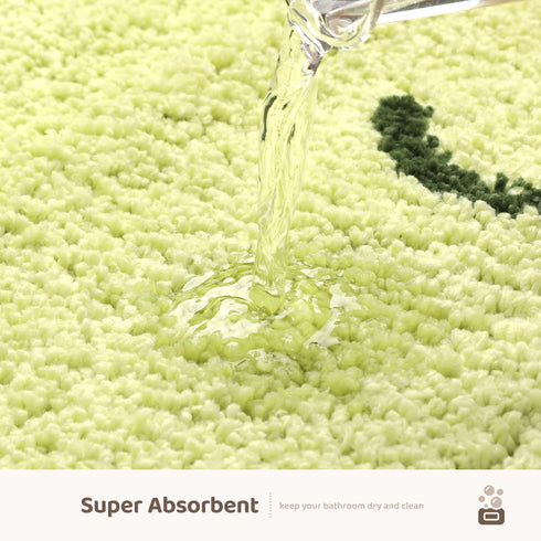 Cute Frog Bath Mat, Extra Soft Absorbent Non-Slip Bathroom Rug, Machine Wash Dry, 20"x31"