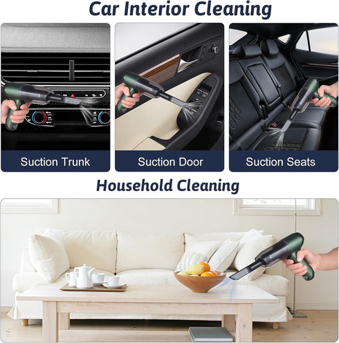 Kavolet Handheld Car Vacuum Cleaner and Blower, 19000Pa Cordless High Power, 3 In 1 Dust Buster & Air Blower