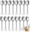 Coffee Spoons Set of 16, Top Food Grade Stainless Steel Silverware, 5.5 Inches, Mirror Finish & Dishwasher Safe