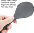 Non Stick Rice Scooper - Silicone Standing Rice Spoon Paddle - Heat Resistant Rice Cooker Spoon (1 Pack, Black)