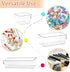 6 Pack Clear Drawer Organizer Set, Versatile Acrylic Storage Trays for Bathroom, Vanity, Makeup, Office