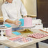 Piping Bags and Tips Set - Reusable Frosting Piping Kit for Baking with Silicone Rings, Cake Decorating Tools