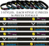 Sumind 36 Pcs Softball Motivational Bracelets, Inspirational Stretch Silicone Rubber Wristbands for Sport Parties