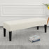 (S2-Ivory SPRINGRICO Stretch Dining Bench Cover, Removable Bench Slipcover Washable Bench Seat Protector Rectangle