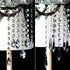 12 38mm/55mm Teardrop Crystals Garland Strands, Hanging Chandelier Crystals Beads Chain for Decoration Clear