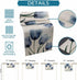 PIEPLE 72 Inch Countryside 13''x72'' Tulip Blue Table Runner Cotton Linen Holiday Dresser Scarves, Spring Floral Garden