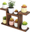 Wood Desktop Plant Stand Indoor - Windowsill Plant Shelf, Small Tabletop Holder for Succulent Herb Display Rack