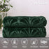 Whale Flotilla Flannel Fleece Throw Blanket, Soft Velvet Sofa Blanket, Vintage Pattern, 50x60 Inch, Deep Green