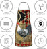 Rooster Print Oven Mitts and Pot Holders Set, 5 Pcs Heat Resistant Kitchen Mitten Gloves and Non-Slip Potholders