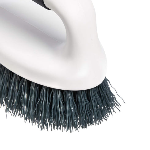 2-Pack, Amazon Basics All Purpose Rectangular Scrub Brush, Hard Bristle, Stiff Bristles, Sturdy, Ergonomic Long Handle