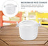 DOITOOL Microwave Rice Cooker Mini Steamer, Vegetable Steamer Pot with Lid for Rice, 18X18X15CM
