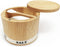 ThougrLyh Salt Box Bamboo Salt Container with Swivel Lid with Magnetic to