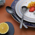 Black Tea Spoons, 6-Piece Stainless Steel Silverware Set, 6.6 Inches, Dishwasher Safe
