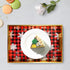 Christmas Gold Serving Tray with Handles, Plastic Decorative Tray, Rectangular Coffee Table Tray for Ottoman, Storage