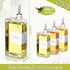 Reallnaive 3 Sets Nozzles 500ml Set Olive Oil Dispenser Bottles for Kitchen with Funnel Labels Cooking Oil Dispenser