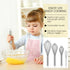 HOTEC 4 Pieces Stainless Steel Whisks Set - Wire Whisk, Balloon Whisk, Egg Beater Kitchen Utensils for Stirring