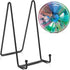 TR-LIFE 4 Pack 8 Inch Large Plate Stands for Display - Metal Frame Holder + Plate Holder Stand for Picture, Book,