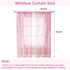 BROSHAN Pink Sheer Curtains Set, 2 Panels 78 inches Long, Pretty Printed Drapes for Girls Bedroom & Nursery