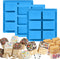 Rice Krispies Silicone Mold, 6-Cavity for Baking Treats, Granola Cereal Bars Mold for Chocolate Cheesecake Brownies