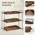 Cedwnuer 3-Tier Countertop Counter, Counter Bathroom Shelf, Wood Spice Rack Organizer for Kitchen Vanity Corner Shelf