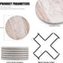 Hoewina 6Pcs Set 4 Inches Drink Coasters with Holder, Marble Style Ceramic Drink Coaster, Absorbent Coasters Suitable