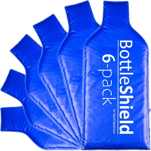 6 Pack Reusable Wine Protector Travel Bag, Unbreakable Bottle Sleeve, Leak Proof Wine Tote Bags for Suitcase Luggage