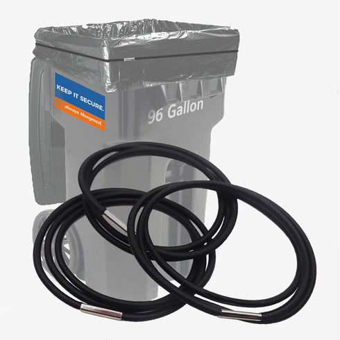 Large Rubber Bands for Garbage Can Set of 3, Fits 55, 65,