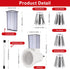 Updated Slicer/Shredder Attachments for KitchenAid Stand Mixers, Cheese Grater Attachment with 4 Blades
