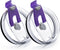 30oz Tumbler Lids, Replacement Lids for 30oz Yeti Tumbler, Ozark Trail, 2 Pack Spill Proof Lids, Dark Purple
