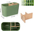 Countertop 4 Toothbrush Holders for Bathrooms, Electric Tooth Brush Holder with Bamboo Dividers Kids Toothbrush