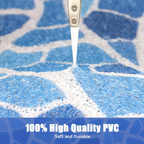 Shower Mat Bathtub Mat Non-Slip, 24x32 Inch Soft Comfort Bath Mat with Drainage Holes