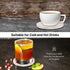 9 Billbotk 4 Inches Pieces Ceramic Coasters for Coffee Table Absorbent, Drink Coasters with Holder, Marble Style