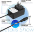 ANTOBLE 1611736 Charger for Bissell Pet Stain Eraser 2003, Power Adapter for 20037 2054 2164A 2002