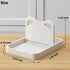 H&W 2Pcs Spoon Rest with Lid Holder, Foldable Kitchen Counter Spoon Holder for Utensils, Beige + Grey