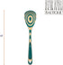 Baltique Mykonos Collection 12-1/2" Wooden Cooking Spoon, Safe for Nonstick Cookware