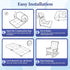 44x23x4 Inch, Rocking Chair Cushion, Waterproof and Fade-Resistant Adirondack Rocker Cushions, Indoor/Outdoor Rocking