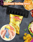 Mini Rechargeable Bag Sealer - 3000mAh Heat Sealer Machine with 5 Adjustable Gears for Food Storage (Black)