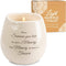 Pavilion 8 Oz Candle Holder, Cream Beige Ceramic Vessel with 100% Soy Wax, Tranquility Scent