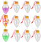 FOIMAS 12 Pack Christmas Booze Balls,Fillable Light Bulb Ball Tree Hanging Ornaments Clear