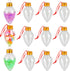 FOIMAS 12 Pack Christmas Booze Balls,Fillable Light Bulb Ball Tree Hanging Ornaments Clear