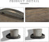 Set 2 4Inch Freezing point Small Floating Shelves for Wall of Semicircle Wood Mini Wall Shelf Decor Plant Display