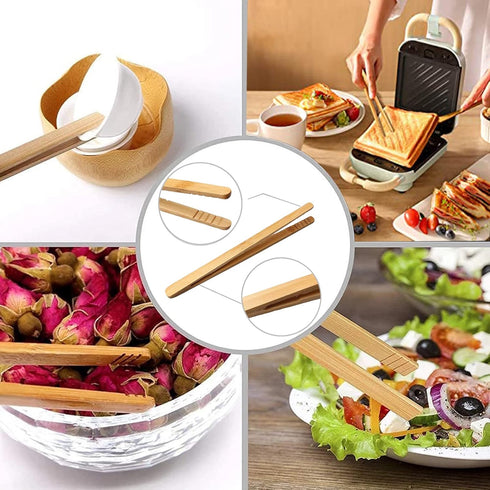 8PCS Rooster Wooden Cooking Spoons with Holder, Farmhouse Kitchen Decor Gifts for Women