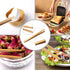 8PCS Rooster Wooden Cooking Spoons with Holder, Farmhouse Kitchen Decor Gifts for Women