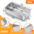 E-far 9 x 5 Inch Loaf Pan for Baking Bread, Stainless Steel Bakeware for Bread, Meatloaf, Cake, Non Toxic, Easy Release