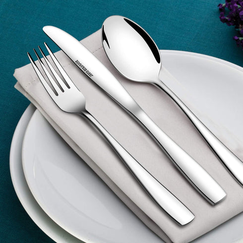 Eslite 60-Piece Silverware Set, Stainless Steel Flatware Set for 12